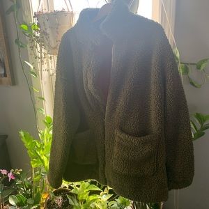 Soft & fuzzy green jacket